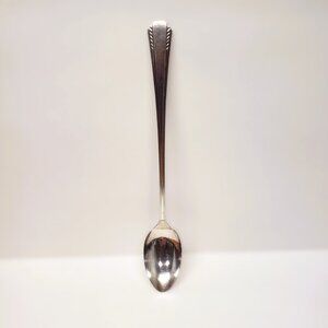 1932 Vintage Ice Tea Spoon Carlton (Oneida) Mansfield Silver Plate 7.5"